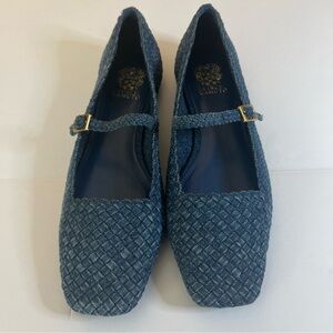 Vince Camuto Blue Woven Flats size 10